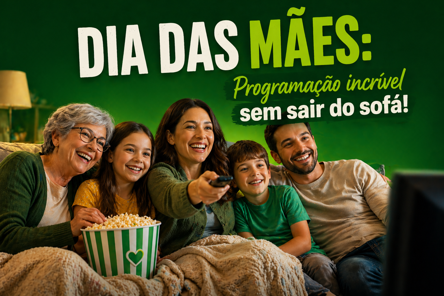 Dia das Mães: Programação incrível sem sair do sofá!